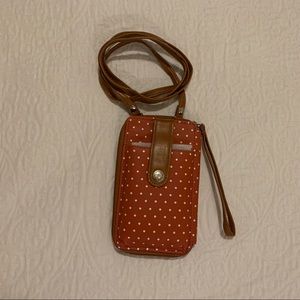 NWT Red Polka Dot Wristlet